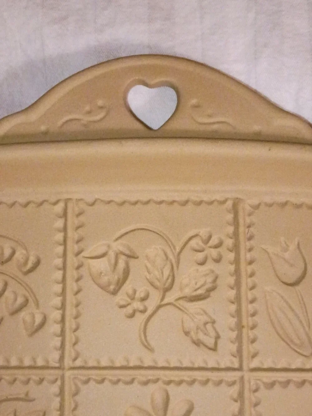 Vintage Hill Design Shortbread Cookie Mold Embossed Bake Botanical Tiles